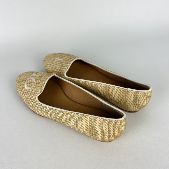 Jack Rogers I Do Raffia Loafers Bridal Wedding Slip On Natural White size 6 - Picture 7 of 16